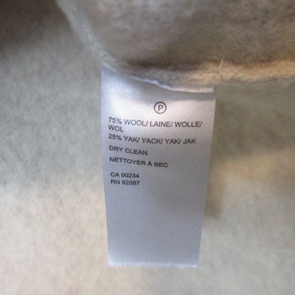 Saks Fifth Avenue Merino Wool Blend Turtleneck Sweater Womens Beige Knit S - Picture 7 of 10